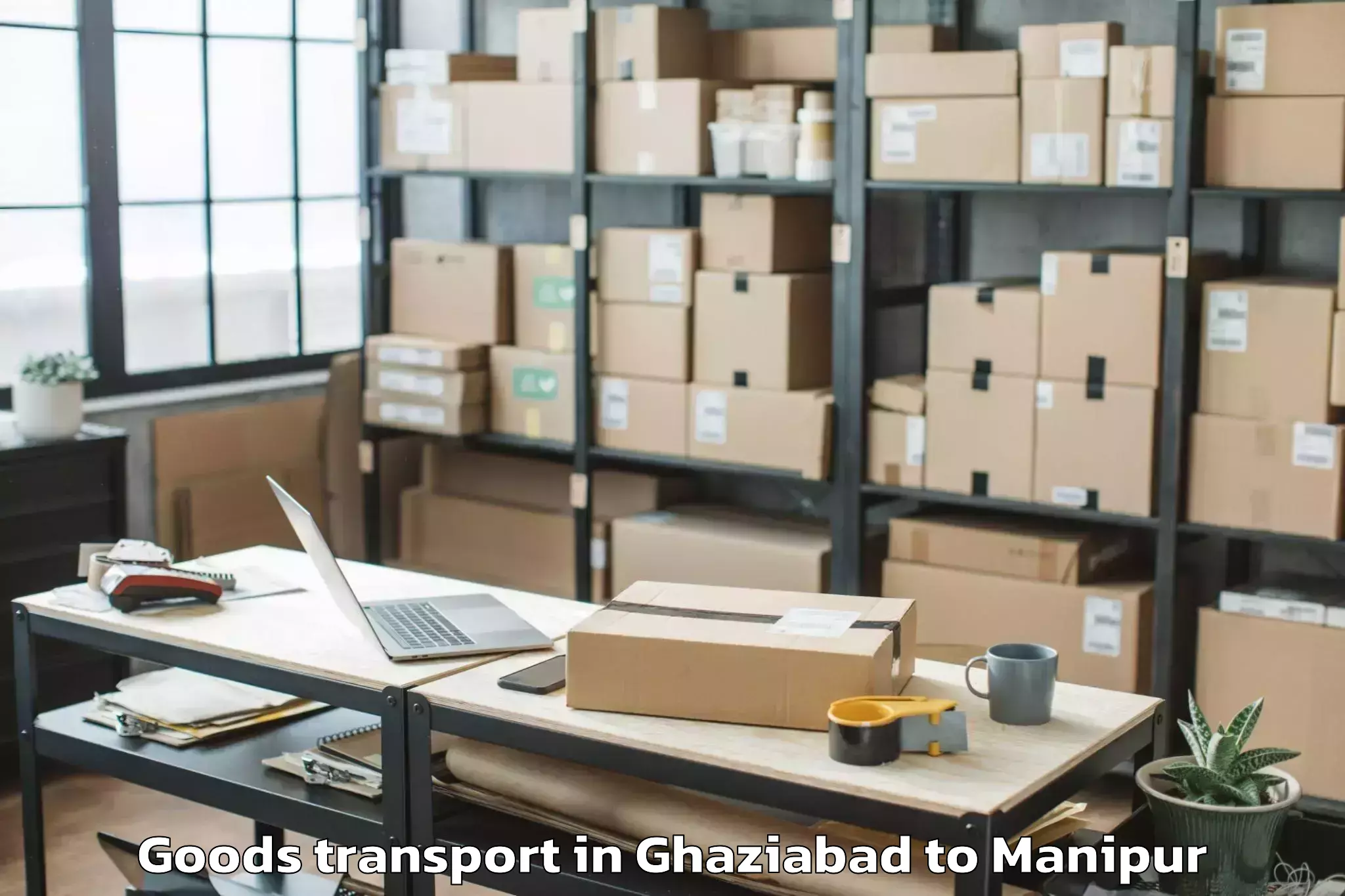 Hassle-Free Ghaziabad to Tamenglong West Goods Transport